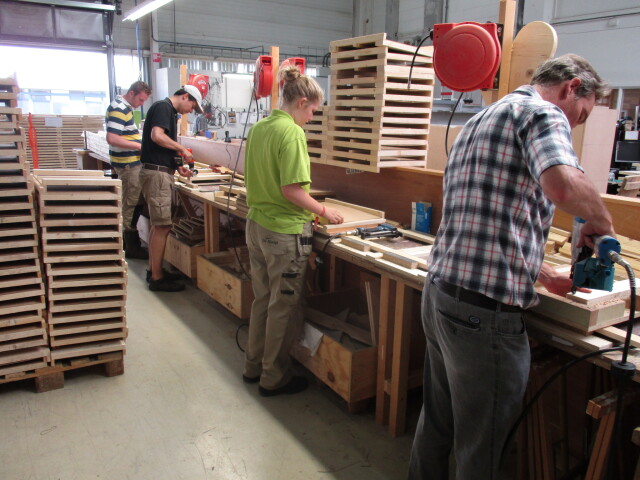 Aan het werk